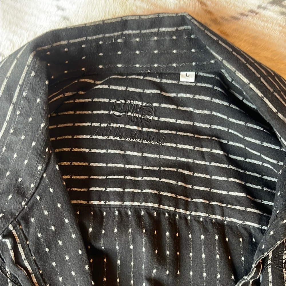 Black and White Striped Shirt